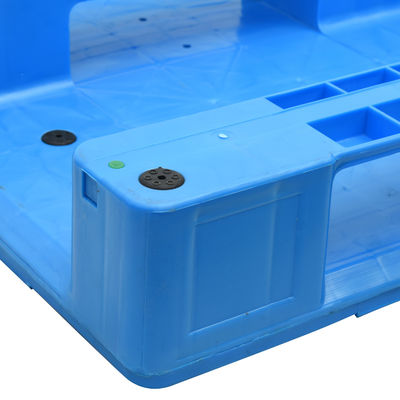 Hygienic Flat 4 Way HDPE Plastic Pallet with Steel Reinforcement Dynamic Load 1.5T