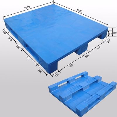 HUADING 1200*1000 Heavy Duty Euro Size Plastic Pallet Durable HDPE/PP Material 22.72kg