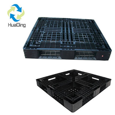 4-Way Entry HUADING Full Perimeter Grid Plastic Pallet Single Faced Style No Steel