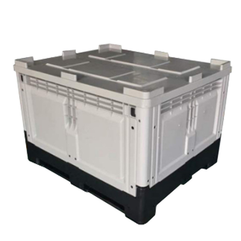 Large Foldable Plastic Pallet Box Convenient Storage Solution Capacity 100-400kg/layer